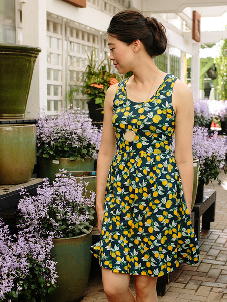 Dresses - Mata traders Summer Sonnet Dress Lemons - Girl Intuitive - Mata Traders -