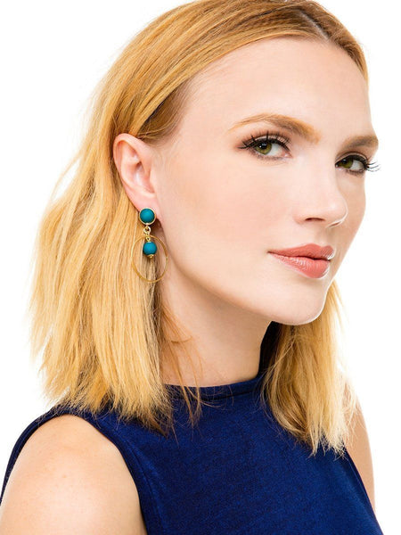 earrings - Zenzii Luxor Beaded Drop Earrings - Girl Intuitive - Zenzii -