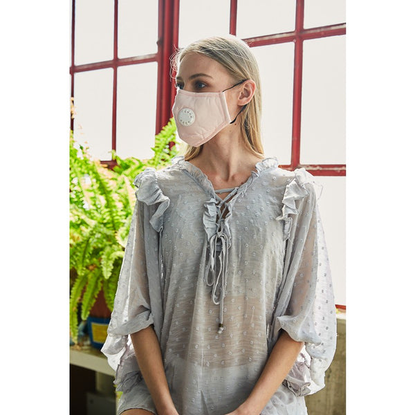 Mask - Fabric Protective Face Mask Solid Colors - Girl Intuitive - Leto -