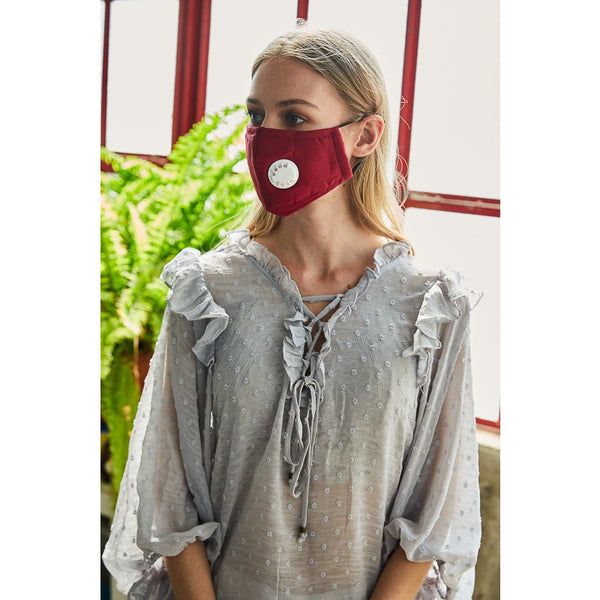 Mask - Fabric Protective Face Mask Solid Colors - Girl Intuitive - Leto -