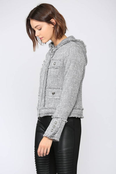 Jacket - Fate Tweed Hoodie Jacket - Girl Intuitive - Fate -