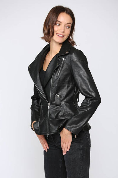Fate Peplum Faux Leather Biker Jacket – Girl Intuitive