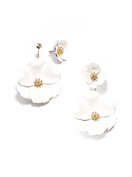 earrings - Flower Power Drop Earrings - Girl Intuitive - Zenzii -