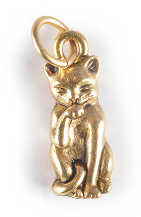 Charm - Cat Charm - Girl Intuitive - Jillery - Gold