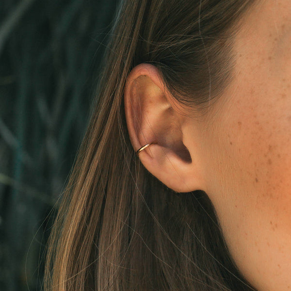 earrings - Gold-Filled Smooth Ear Cuff - Girl Intuitive - Mod + Jo -