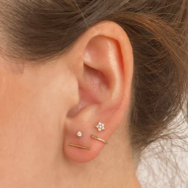 earrings - Gold-Filled Bar Stud Earrings - Girl Intuitive - Mod + Jo -