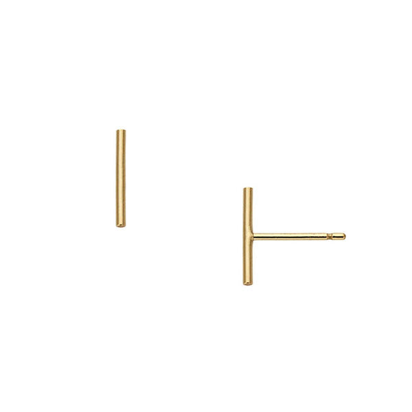 earrings - Gold-Filled Bar Stud Earrings - Girl Intuitive - Mod + Jo -