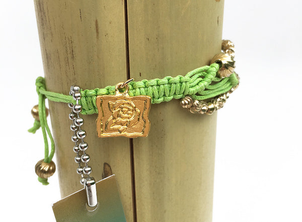 bracelet - Lime Green Friendship Bracelet - Girl Intuitive - Rose Gonzales -