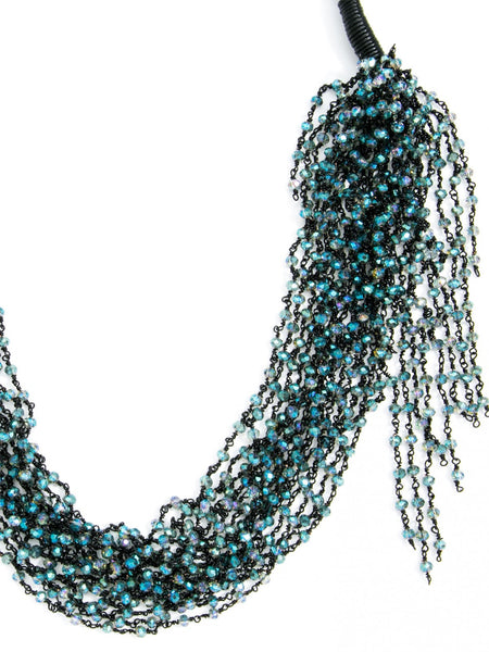 Necklace - Handmade Beaded Layer Collar Necklace - Girl Intuitive - Zenzii -