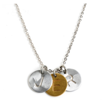 Charm - Jillery Round Initial Disc Charm - Girl Intuitive - Jillery -