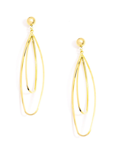 earrings - Inner Loop Earrings - Girl Intuitive - Zenzii - Gold