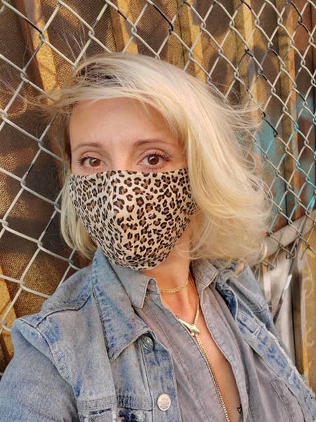 Mask - Protective Leopard Face Mask - Girl Intuitive - Dry Divas -