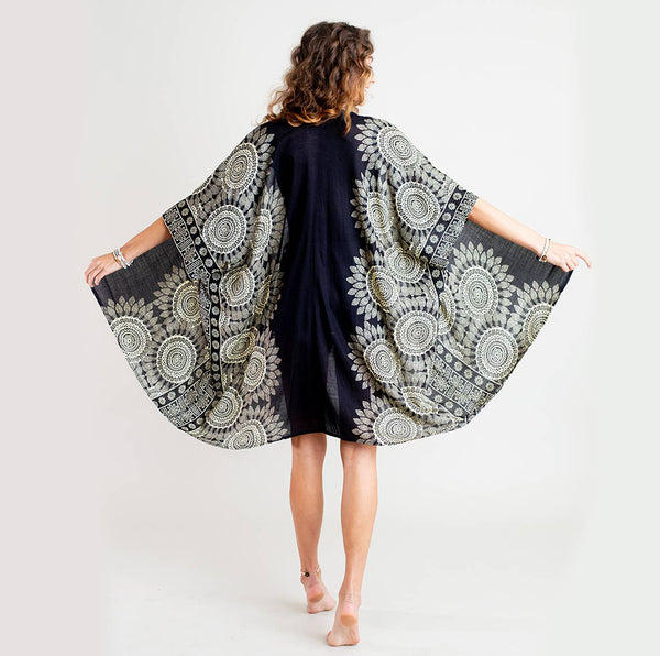 Kimono - Lotus and Luna Bondi Mandala Kimono - Girl Intuitive - Lotus and Luna -