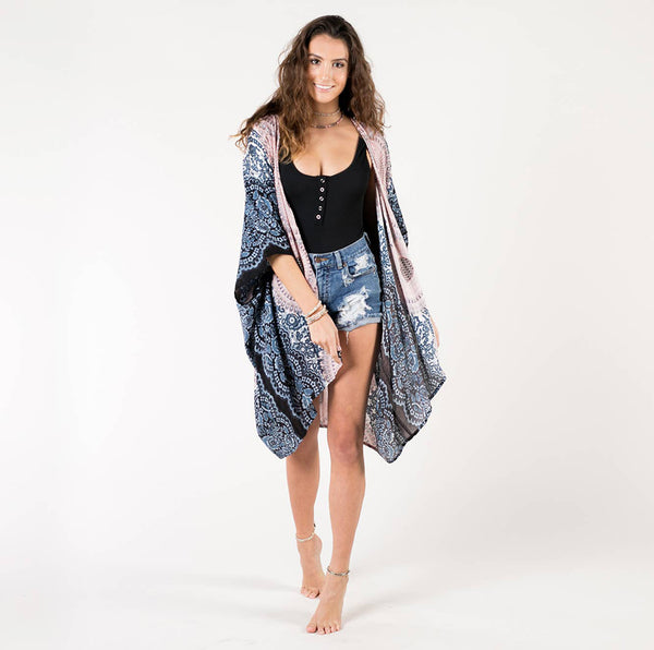 Kimono - Lotus and Luna Koh Samui Mandala Kimono - Girl Intuitive - Lotus and Luna -