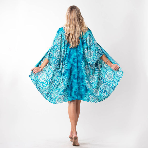 Kimono - Lotus and Luna Bimini Mandala Swim Cover Up - Girl Intuitive - Lotus and Luna -