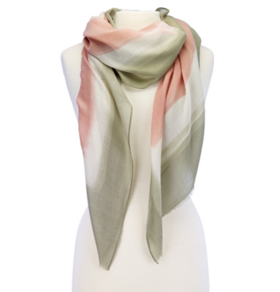 Scarves - Maze Design Scarf - Girl Intuitive - Island Imports - Green