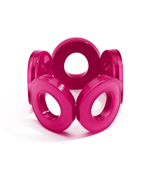bracelet - Mod Circle Resin Bracelet - Girl Intuitive - Zenzii - Pink