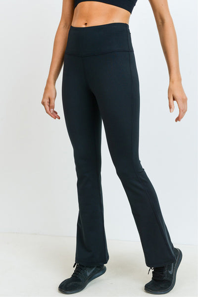 Leggings - Mono B Essential Solid Flare Highwaist Leggings - Girl Intuitive - Mono B -