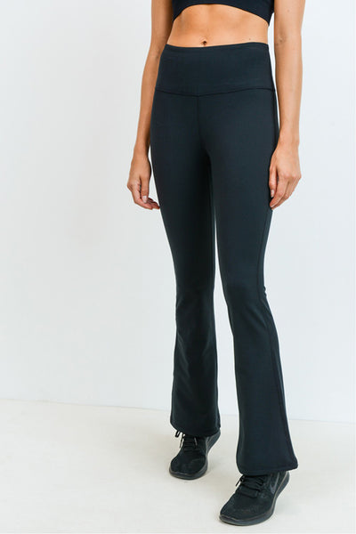 Leggings - Mono B Essential Solid Flare Highwaist Leggings - Girl Intuitive - Mono B -