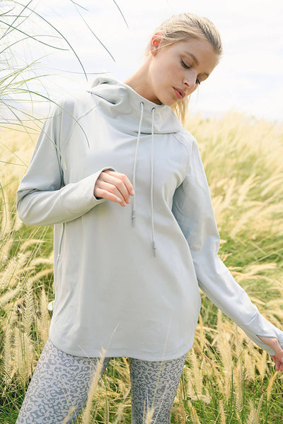 Top - Mono B Active Hoodie Top with Thumbholes - Girl Intuitive - Mono B -