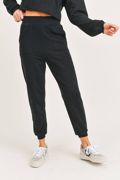 Pants - Mono B Essential Cuffed Joggers - Girl Intuitive - Mono B -