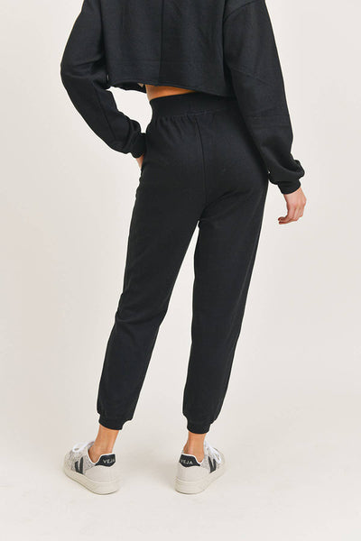 Pants - Mono B Essential Cuffed Joggers - Girl Intuitive - Mono B -