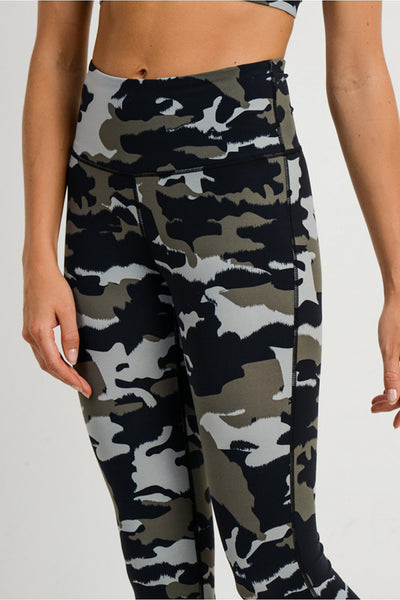 Leggings - Mono B Jungle Camo Highwaist Leggings - Girl Intuitive - Mono B -