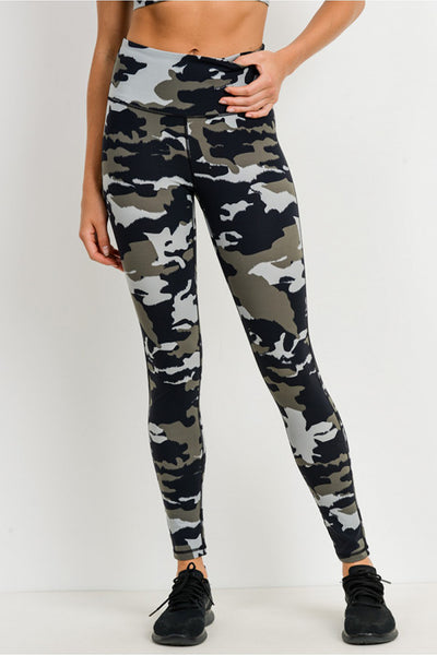 Leggings - Mono B Jungle Camo Highwaist Leggings - Girl Intuitive - Mono B -