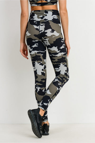 Leggings - Mono B Jungle Camo Highwaist Leggings - Girl Intuitive - Mono B -