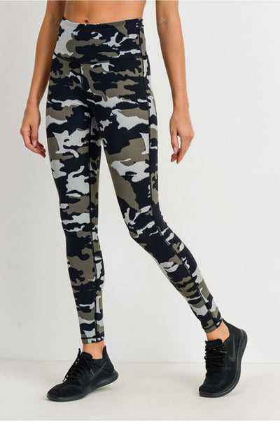 Leggings - Mono B Jungle Camo Highwaist Leggings - Girl Intuitive - Mono B -