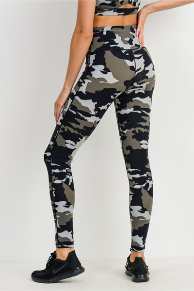 Leggings - Mono B Jungle Camo Highwaist Leggings - Girl Intuitive - Mono B -