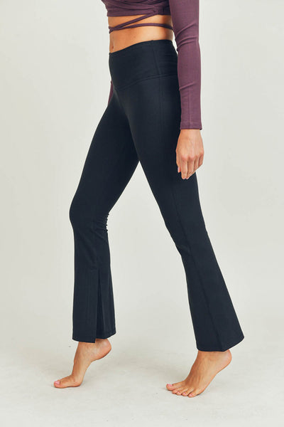 Leggings - Mono B High-Waisted Flare Leggings for Yoga - Girl Intuitive - Mono B -