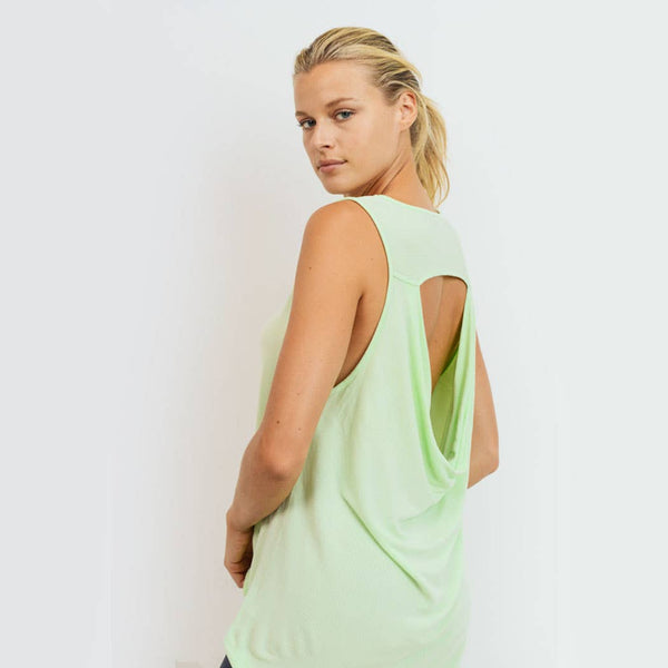 Top - Mono B Draped-Back Longline Top - Girl Intuitive - Mono B -