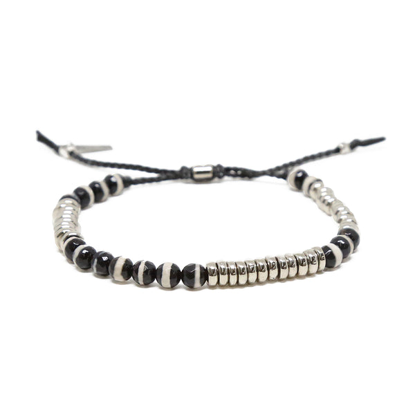 Men - Dante's Promise Bracelet in Black and Silver Ox - Girl Intuitive - Ettika -