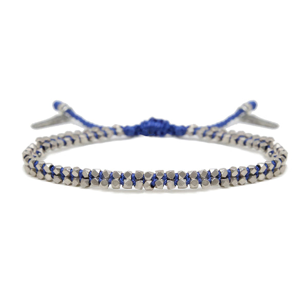 Men - Salt Water Bracelet in Blue and Silver Ox - Girl Intuitive - Ettika -