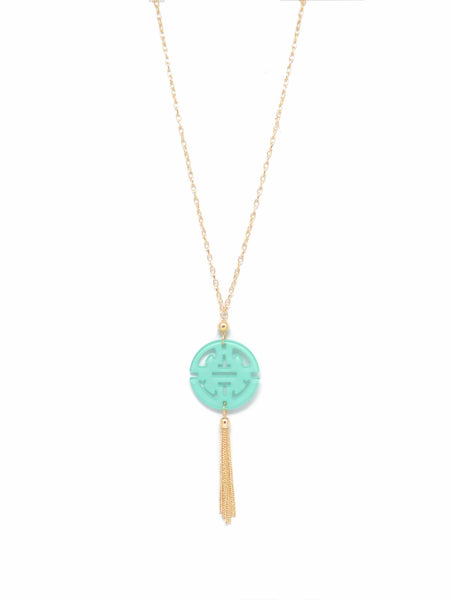 Necklace - Travel Tassel Long Necklace - Girl Intuitive - Zenzii -