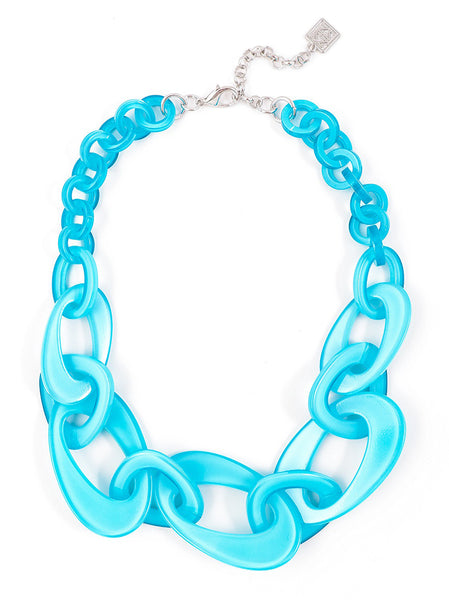 earrings - Mod Resin Jewelry Gift Set in Neon Blue - Girl Intuitive - Zenzii -