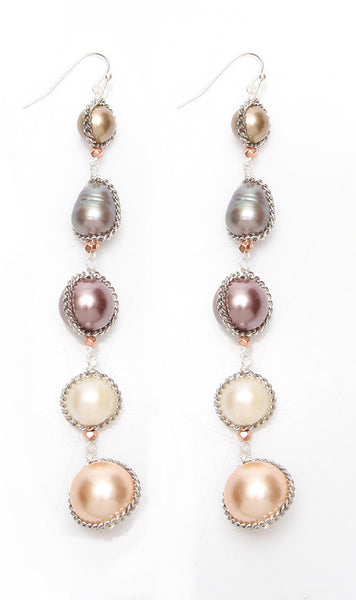 earrings - Nakamol Kate Pearl Earrings - Girl Intuitive - Nakamol -