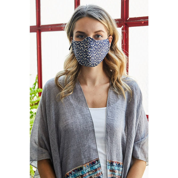 Mask - Tiny Flower Print Facemask - Girl Intuitive - Leto -