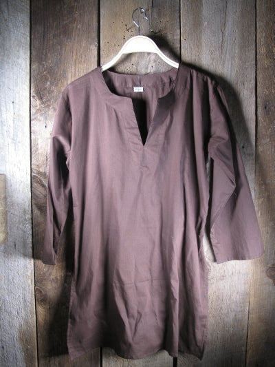 Tunic - Solid Colors Cotton Tunic Tops - Girl Intuitive - Nusantara - S / Black