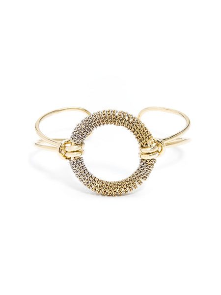 bracelet - Ombre Chain Circle Cuff - Girl Intuitive - Zenzii - Gold