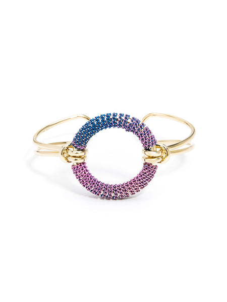 bracelet - Ombre Chain Circle Cuff - Girl Intuitive - Zenzii - Pink