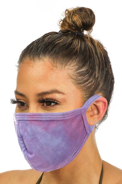 Mask - Purple Dye Adults Face Mask - Girl Intuitive - Anarchy Street -
