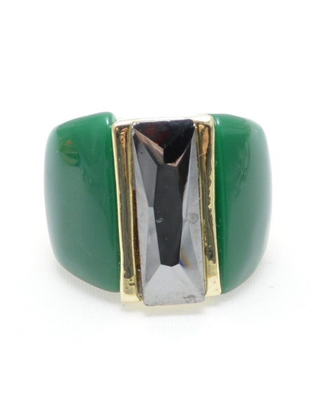 Ring - Zenzii Down the Middle Ring - Girl Intuitive - Zenzii - Green / 8