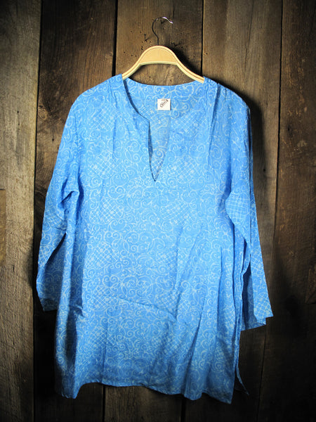 Tunic - Batik Tunic in Blue Sea - Girl Intuitive - Nusantara -
