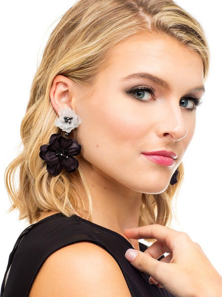 earrings - Realistic Floral Drop Earrings - Girl Intuitive - Zenzii -