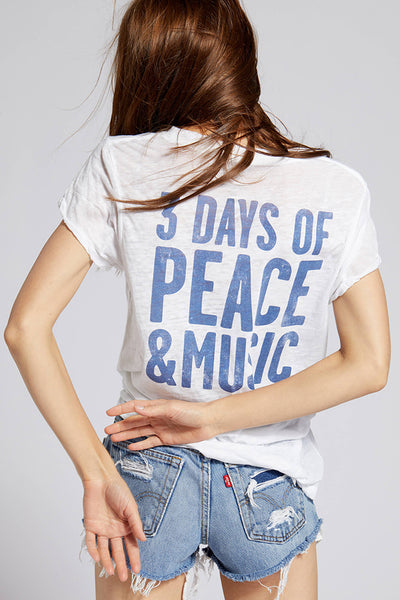 Top - Recycled Karma Woodstock 3 Days of Peace & Music Tee - Girl Intuitive - Recycled Karma -