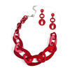 Mod Resin Jewelry Set in Red – Girl Intuitive