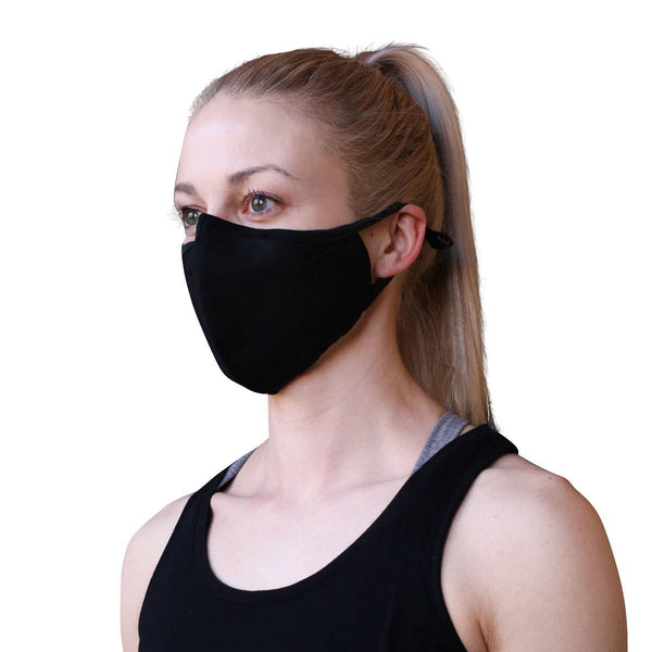 Mask - Reusable Washable Cotton Face Mask - Girl Intuitive - Seriously Shea - One- Size / Black
