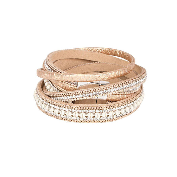 bracelet - SAACHI Hilton Double Wrap Bracelet - Girl Intuitive - SAACHI -